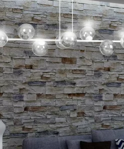 Best Sklep Kaja Biała lampa wisząca z grafitowymi kloszami 878/8 | Kaja Oświetlenie