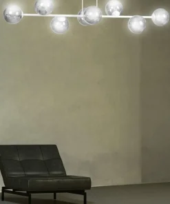 Best Sklep Kaja Biała lampa wisząca z grafitowymi kloszami 878/8 | Kaja Oświetlenie