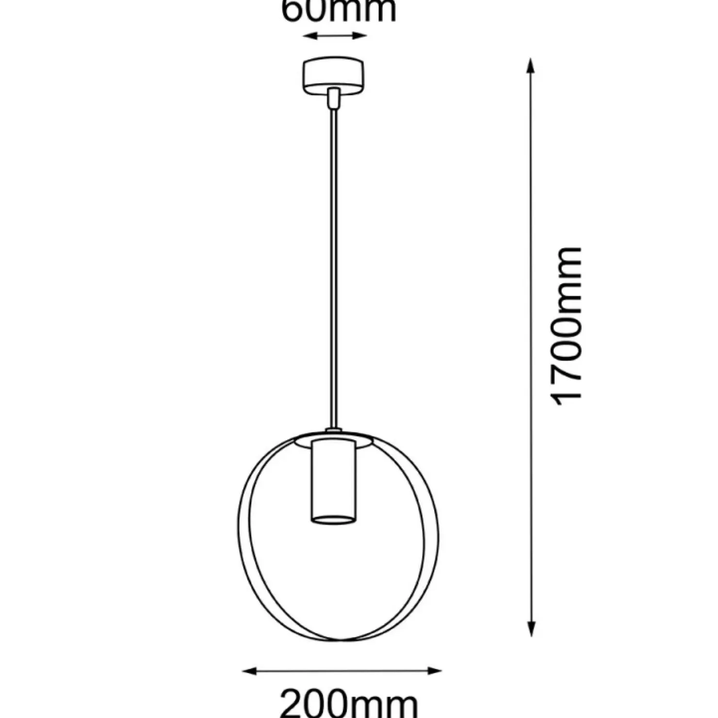 Best Sale Sklep Kaja Biała lampa wisząca z gwintem GU10 ⌀20cm ANT 5042 ORTIGA | Kaja