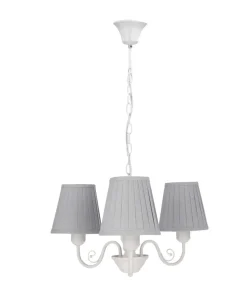Biała lampa wisząca z szarymi abażurami 33-36896 FIREZ | Kaja*Sklep Kaja Outlet