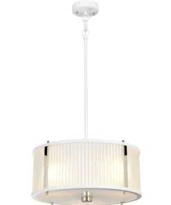 Cheap Sklep Kaja Biała lampa wisząca ze szkłem DL-CORONA-3P-WPN z serii CORONA