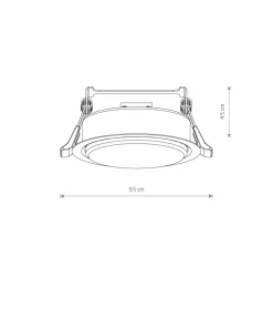 Biała lampa wpustowa oczko GX53 ⌀9,5cm 10840 UNO | Kaja Oświetlenie*Sklep Kaja Clearance