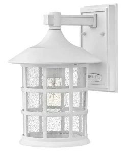 Biała lampa zewnętrzna, kinkiet HK-FREEPORT2-M-TWH z serii FREEPORT*Sklep Kaja Fashion