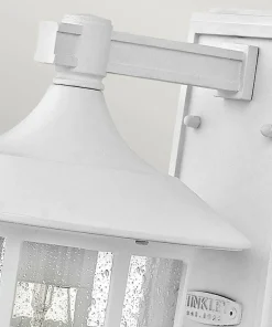Biała lampa zewnętrzna, kinkiet HK-FREEPORT2-M-TWH z serii FREEPORT*Sklep Kaja Fashion