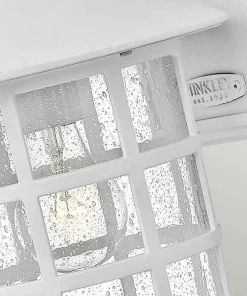 Biała lampa zewnętrzna, kinkiet HK-FREEPORT2-M-TWH z serii FREEPORT*Sklep Kaja Fashion