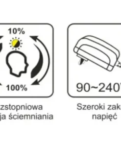 Biała lampka biurkowa, elastyczne ramię K-BL1513A BIAŁY z serii ERIS*Sklep Kaja Sale