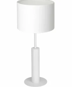 Biała lampka stołowa, na szafkę nocną LX 3675 z serii TABLE LAMPS*Sklep Kaja New