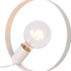 Biała lampka stołowa okrągła E27 LEDEA 50501201 NEXO | Kaja*Sklep Kaja Shop