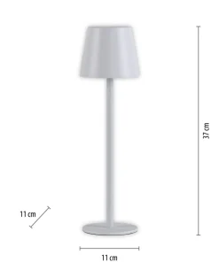 Biała, ledowa lampka na szafkę nocną 19250-16 EURIA | Kaja Oświetlenie*Sklep Kaja Shop