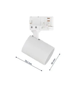 Biała 2-metrowa szyna natynkowa LP-737 WH SET 3F z serii SNOW SET*Sklep Kaja Fashion