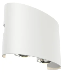 Biała, minimalistyczna lampa elewacyjna 12cm O417WL-L4W3K STRATO*Sklep Kaja New