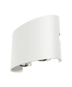 Biała, minimalistyczna lampa elewacyjna 12cm O417WL-L4W3K STRATO*Sklep Kaja New