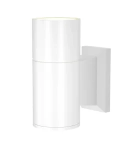 Biała, minimalistyczna lampa ścienna tuba O574WL-01W z serii BOWERY*Sklep Kaja Sale