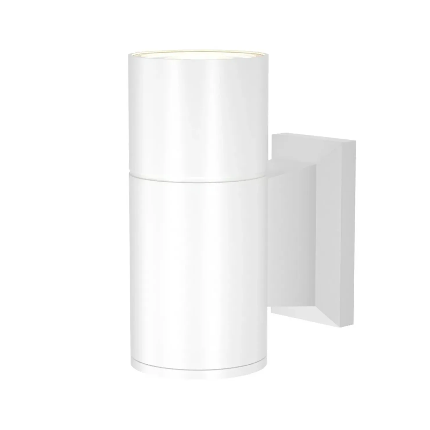 Biała, minimalistyczna lampa ścienna tuba O574WL-01W z serii BOWERY*Sklep Kaja Sale