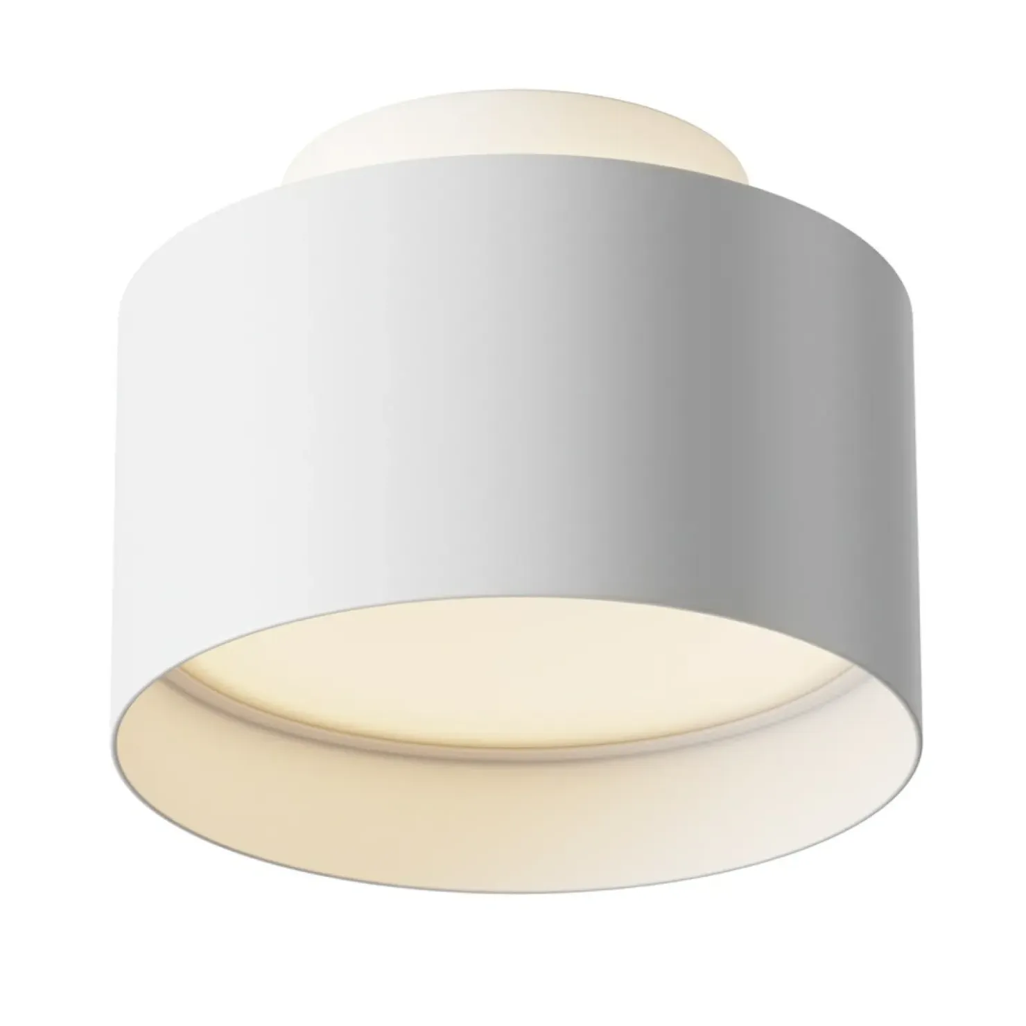 Biała, niska tuba natynkowa LED 3000K ⌀12cm C009CW-L16W z serii PLANET*Sklep Kaja Fashion