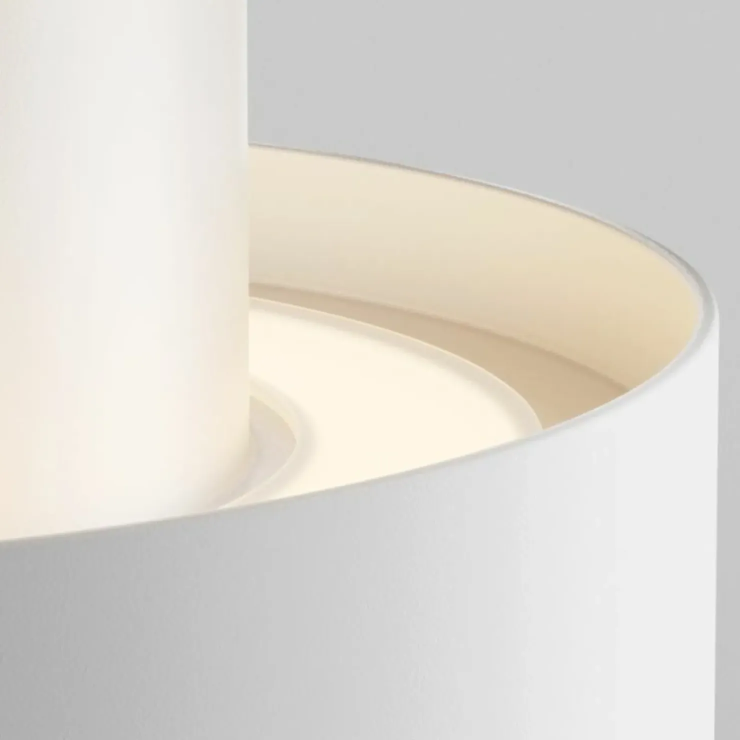 Biała, niska tuba natynkowa LED 3000K ⌀12cm C009CW-L16W z serii PLANET*Sklep Kaja Fashion