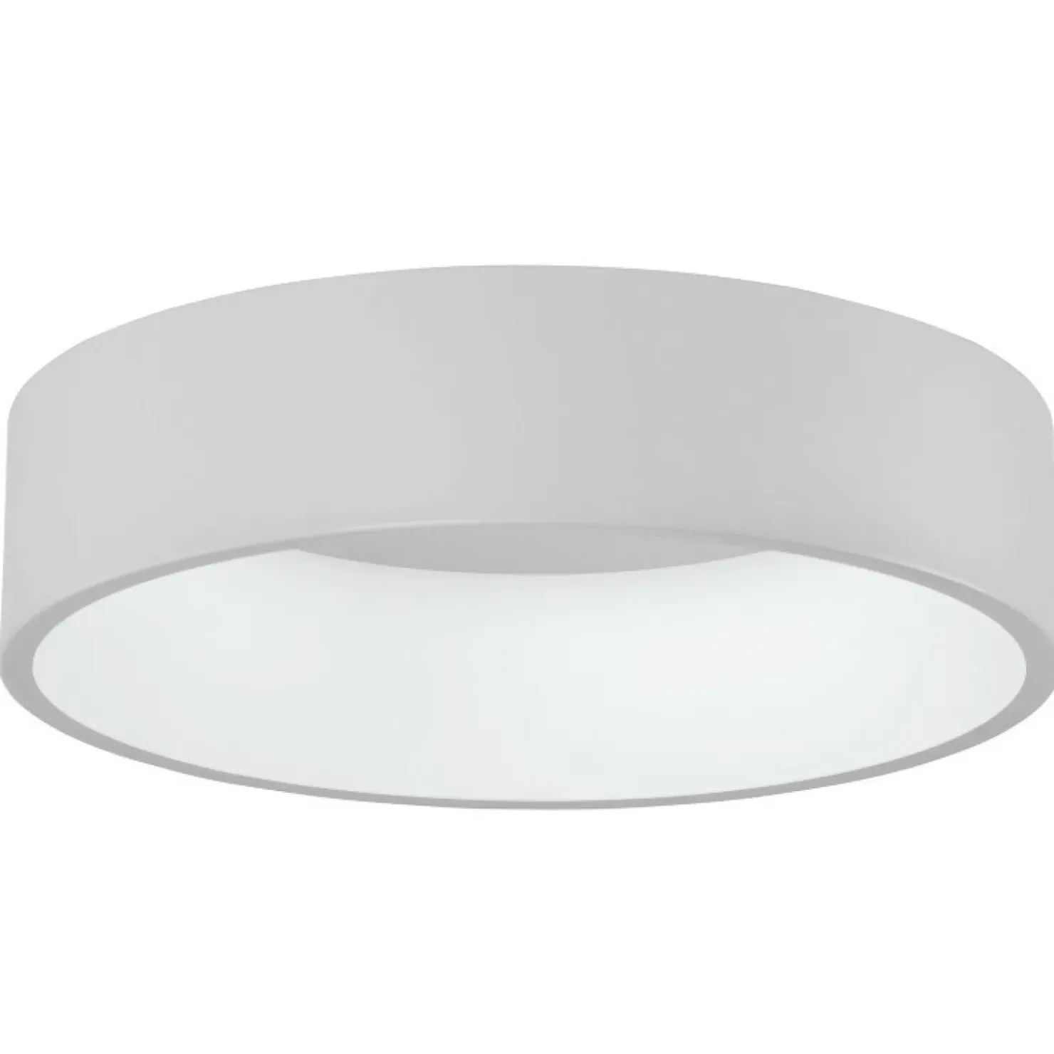 Biała, okrągła lampa sufitowa LED ⌀45cm 3945-842RC-WH-4 z serii CHIARA*Sklep Kaja Online