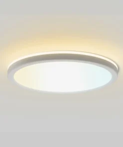 Biała, okrągła lampa sufitowa ⌀30 PLF-63452-300R-28W-WH CORTE | Kaja*Sklep Kaja Fashion