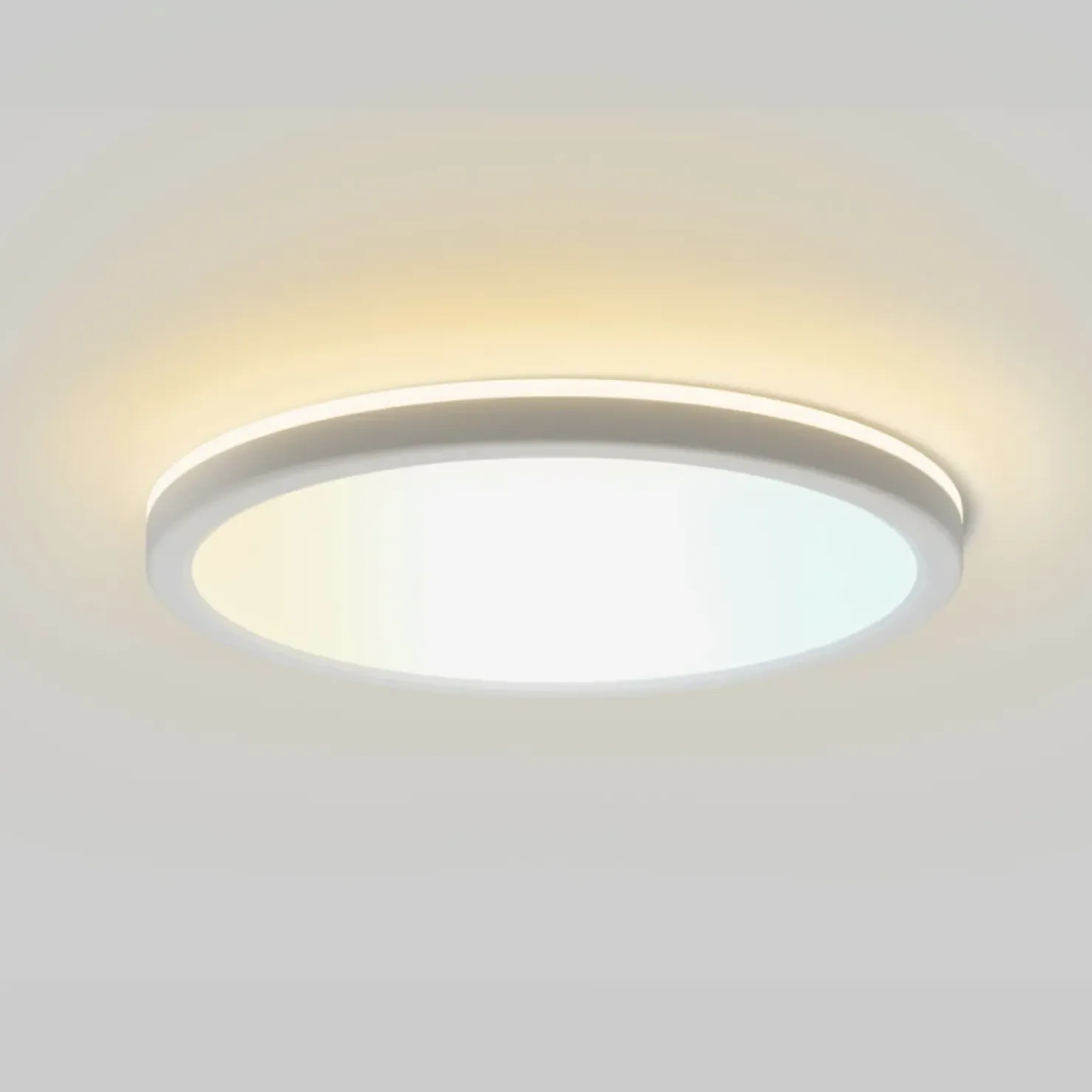 Biała, okrągła lampa sufitowa ⌀30 PLF-63452-300R-28W-WH CORTE | Kaja*Sklep Kaja Fashion