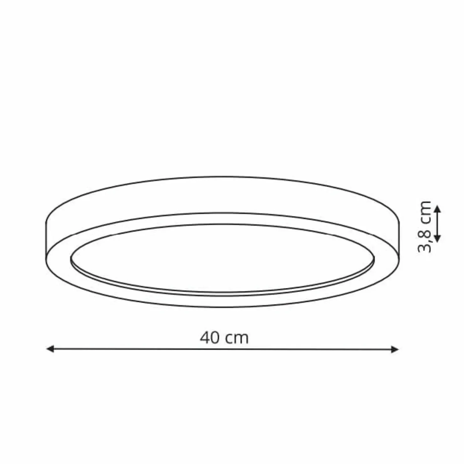 Biała, okrągła, ledowa lampa ⌀40 LP-2526/1C-40 WH LORIA | Kaja*Sklep Kaja Store