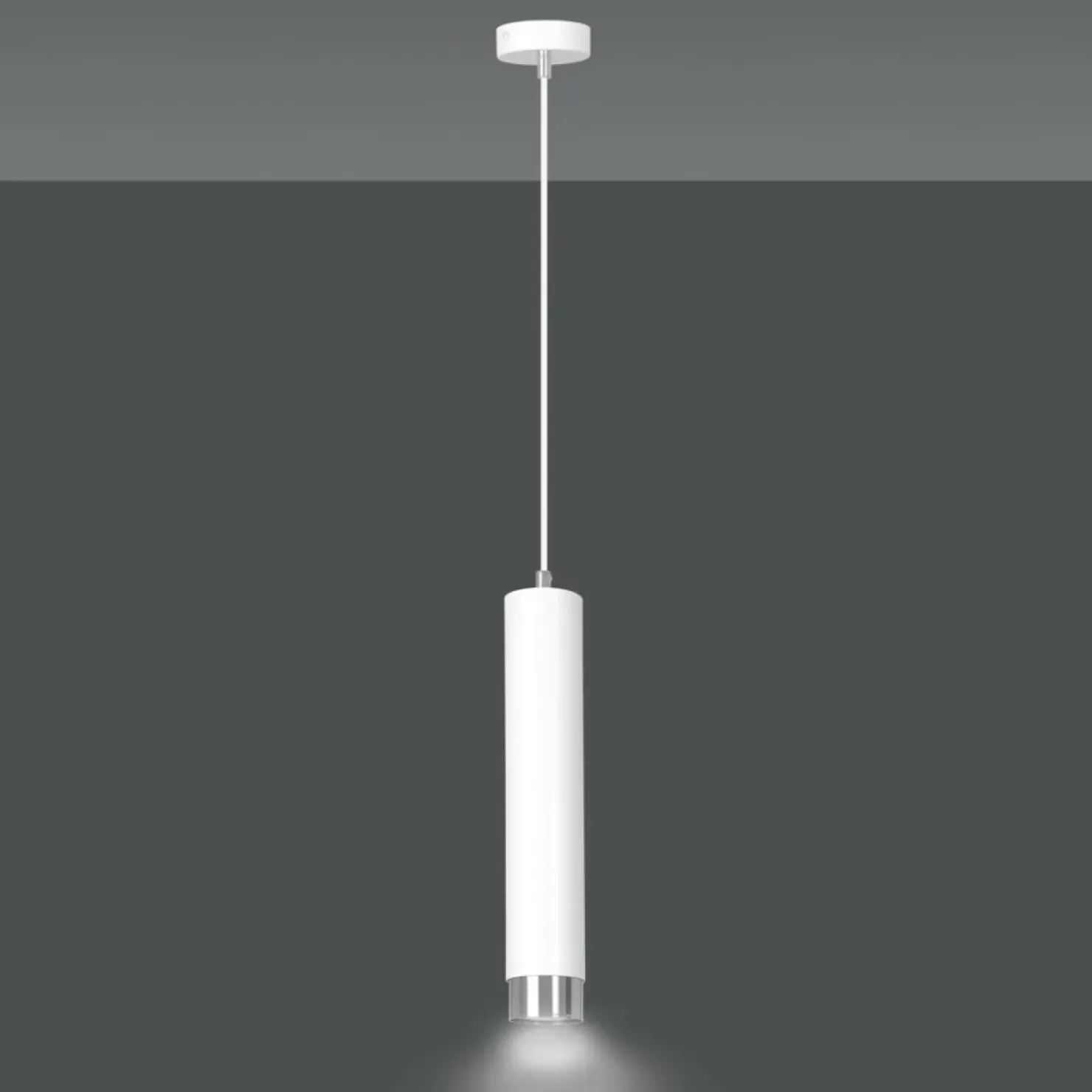 Cheap Sklep Kaja Biała pasująca do każdego wnętrza lampa wisząca 641/1 | Kaja