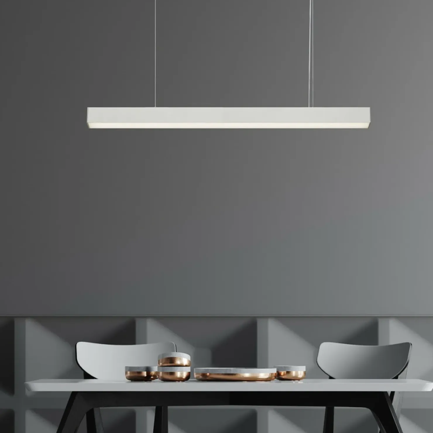 Best Sale Sklep Kaja Biała, pozioma listwa LED 120cm LP-1401/1P L WH SMART LUCI L | Kaja
