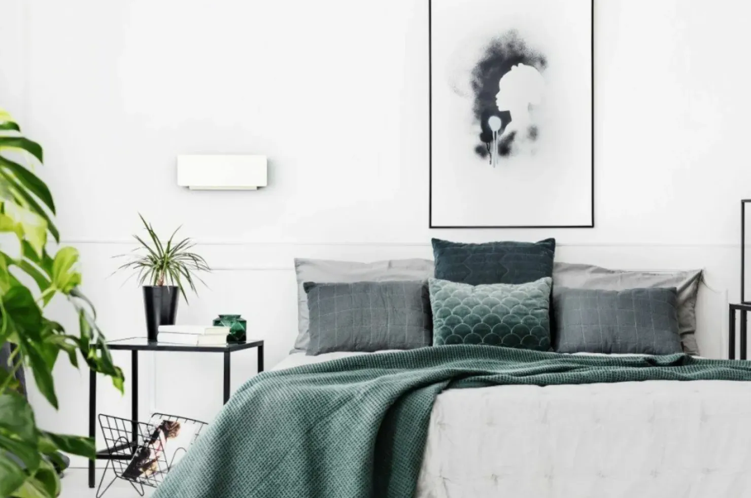 Biała, prosta, ledowa lampa ścienna 21-25814 z serii LANDER | Kaja*Sklep Kaja Discount