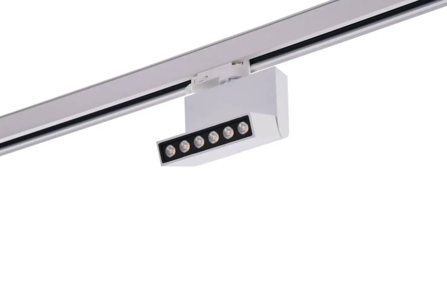 Biała ruchoma głowica LED do szynoprzewodu AZ3490 LEON | Kaja*Sklep Kaja Discount