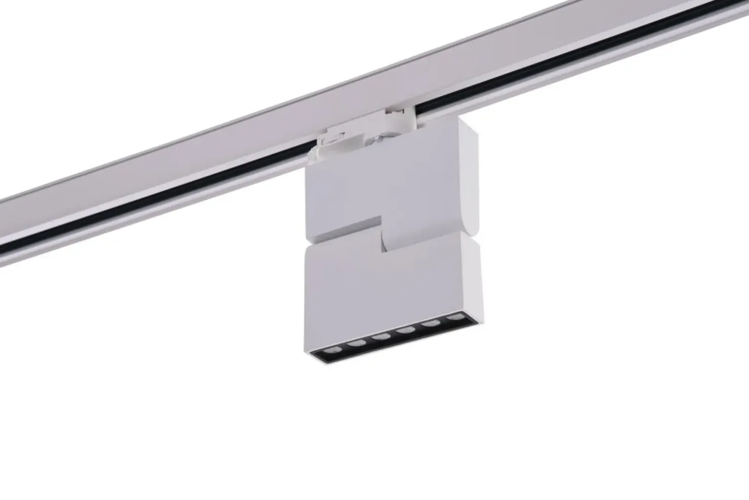 Biała ruchoma głowica LED do szynoprzewodu AZ3490 LEON | Kaja*Sklep Kaja Discount
