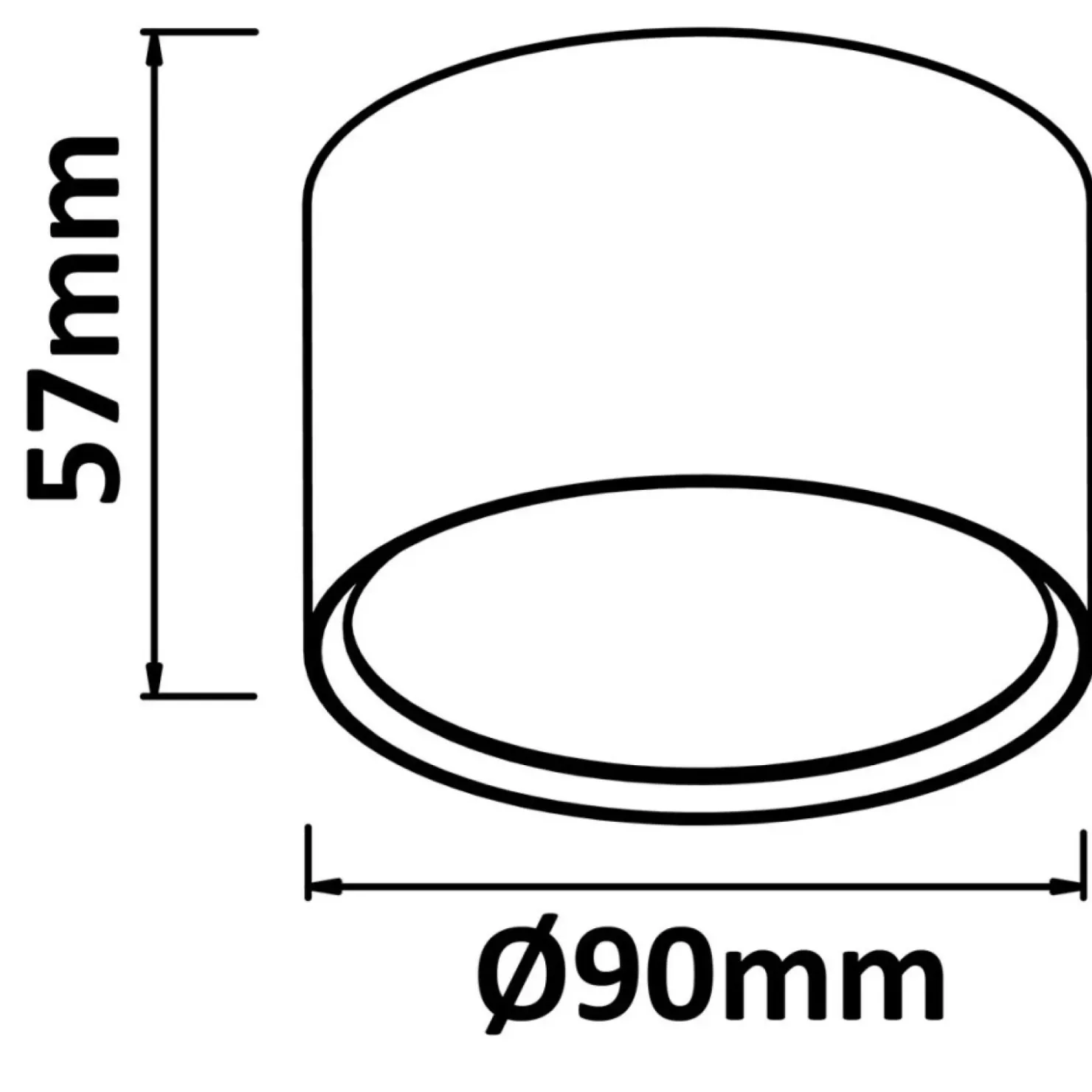 Biała tuba downlight LED do łazienki LP-6331/1C IP54 BK z serii KENDAL*Sklep Kaja Store