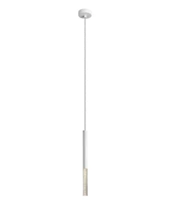 New Sklep Kaja Biała, wąska ledowa lampa wisząca P0461-01E-S8S8 ONE | Kaja