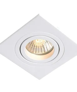 Białe, kwadratowe oczko podtynkowe LP-2780/1RS WH METIS | Kaja*Sklep Kaja Cheap