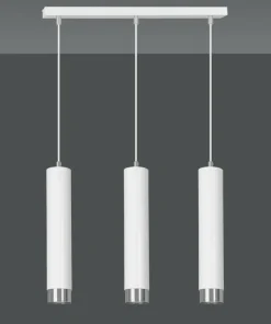Hot Sklep Kaja Biało srebrna lampa wisząca z trzema gwintami 641/3 | Kaja Oświetlenie