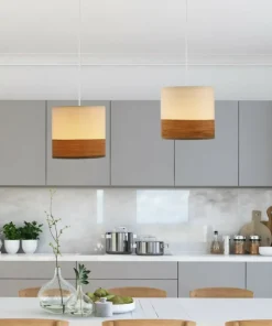 Discount Sklep Kaja Biało-brązowa lampa wisząca, na listwie 32-17543 z serii BIANCO | Kaja