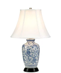 Biało-niebieska lampa stołowa BLUE-G-JAR-TL z serii BLUE GINGER JAR*Sklep Kaja Hot