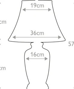 Biało-niebieska lampa stołowa BLUE-G-JAR-TL z serii BLUE GINGER JAR*Sklep Kaja Hot