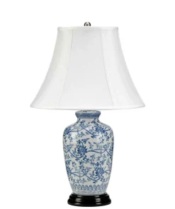 Biało-niebieska lampa stołowa BLUE-G-JAR-TL z serii BLUE GINGER JAR*Sklep Kaja Hot