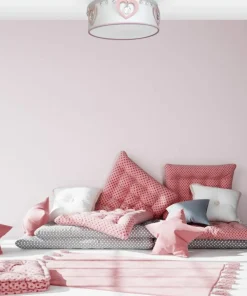 Cheap Sklep Kaja Biało-różowa lampa plafon dziecięcy - serduszka MLP8279 HEART | Kaja