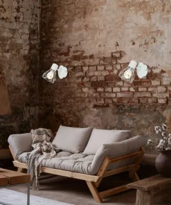 Biało-srebrna lampa z drucianym kloszem 91-61331 VERVE | Kaja*Sklep Kaja Shop