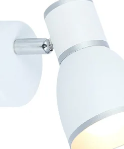 Biało-srebrny kinkiet, ruchoma głowica 91-63366 FIDO | Kaja*Sklep Kaja Shop