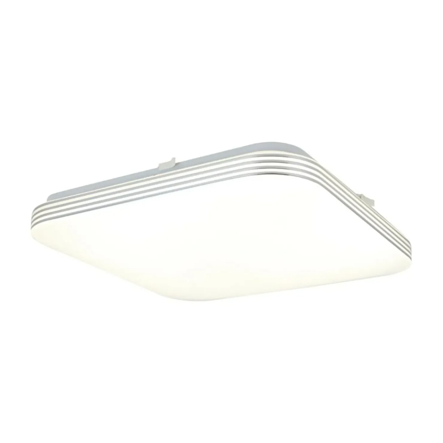 Biało-srebrny plafon do łazienki 33x33cm 4000K EK5363 AJAX | Kaja*Sklep Kaja Online