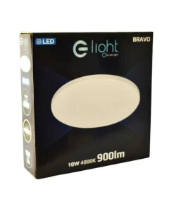Biało-srebrny plafon LED ⌀26cm 4000K ML4266 BRAVO | Kaja Oświetlenie*Sklep Kaja New