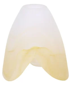 Biało-żółty klosz matowy K-HP-LX-084 ŻÓŁTY MAZ KLOSZ*Sklep Kaja Flash Sale