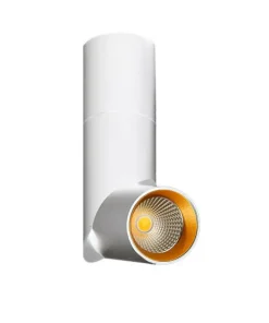 Biało-złota, długa, regulowana tuba natynkowa AZ2417 SANTOS | Kaja*Sklep Kaja Shop