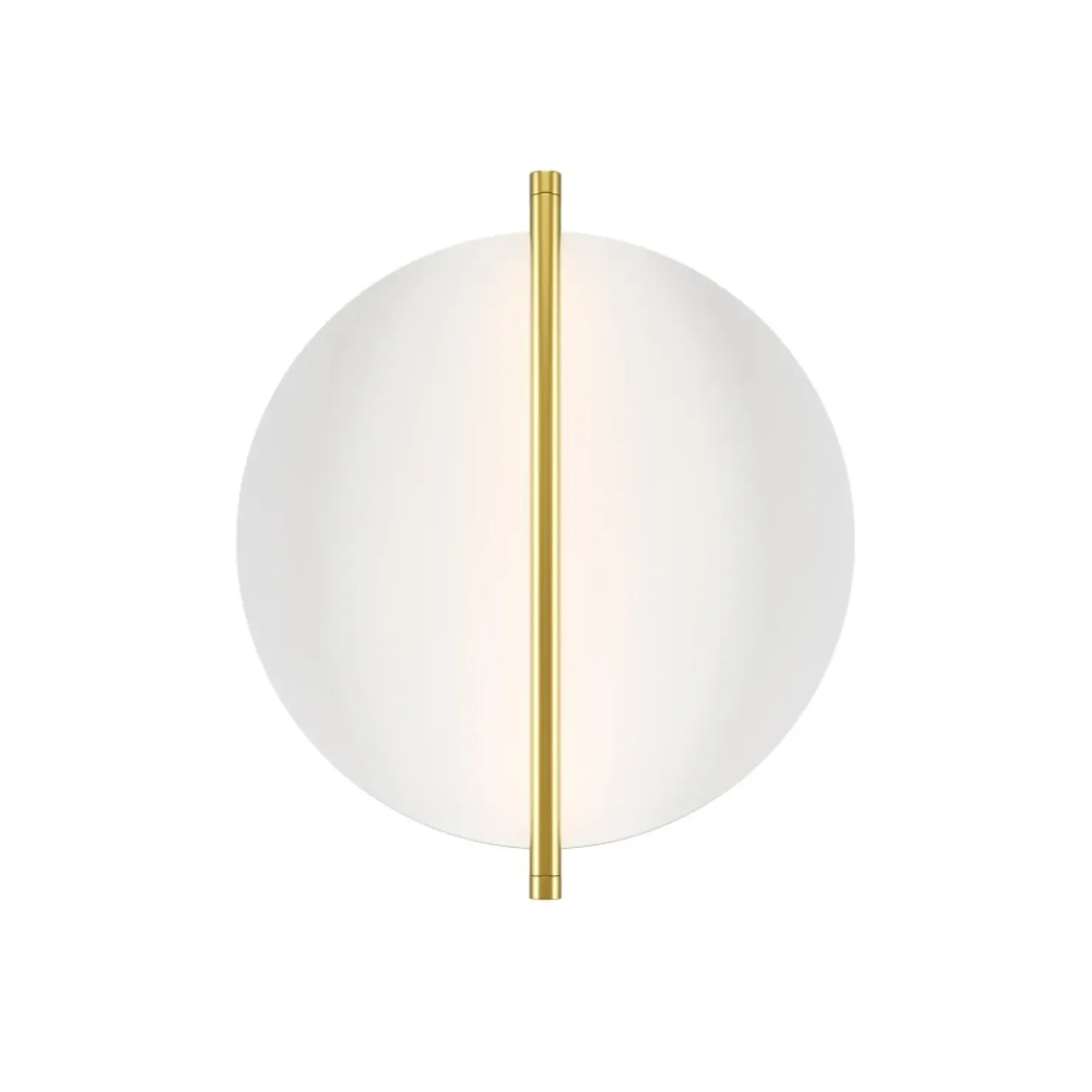 Biało-złota lampa ścienna, kształt okręgu MOD279WL-L14G3K z serii MIRA*Sklep Kaja Store