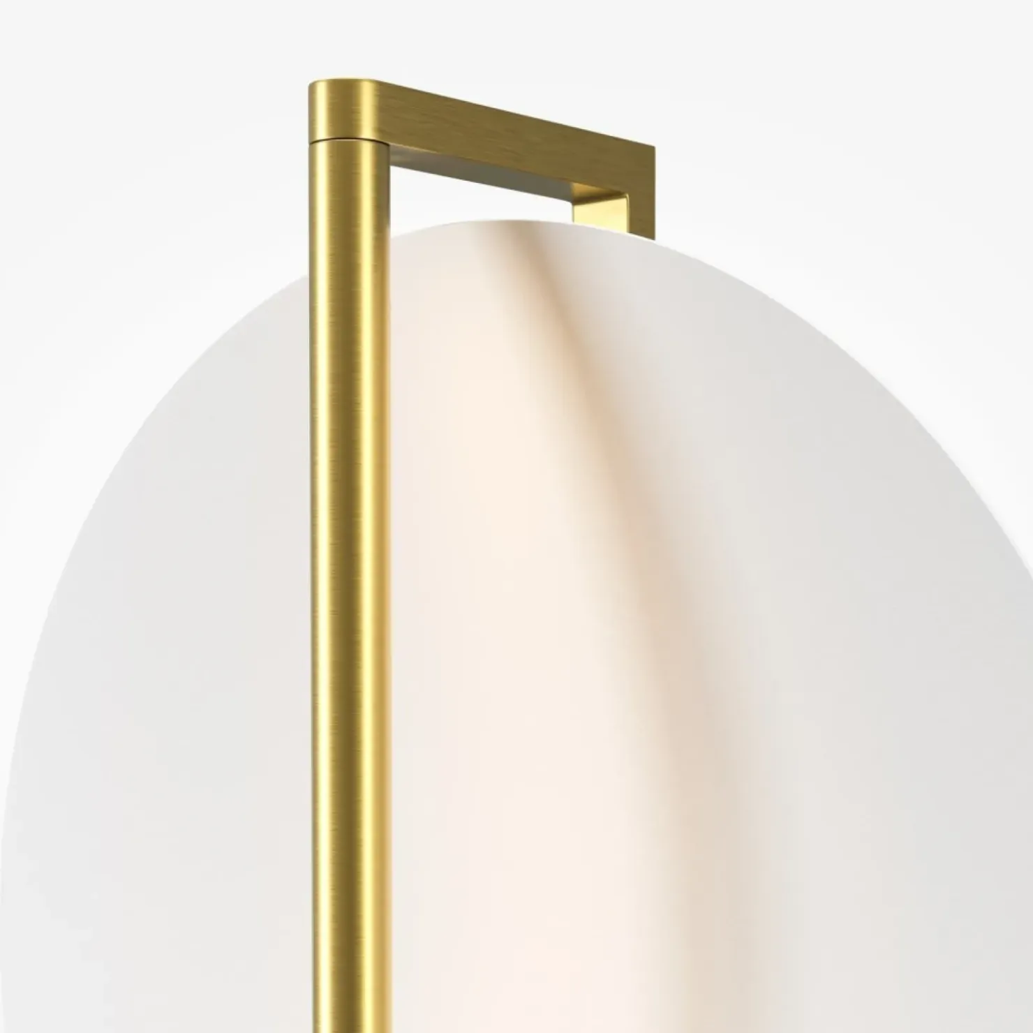 Biało-złota lampa ścienna, kształt okręgu MOD279WL-L14G3K z serii MIRA*Sklep Kaja Store