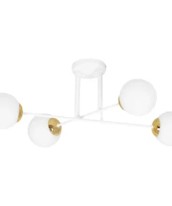 Sale Sklep Kaja Biało-złota lampa sufitowa, w klasycznym stylu K-5313 z serii ELMO