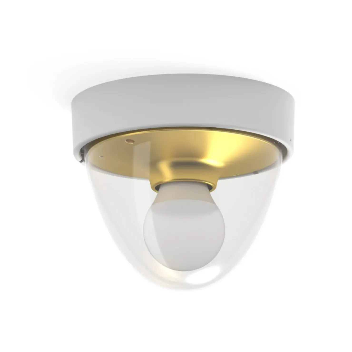 Biało-złota lampa sufitowa, zewnętrzna IP44 7970 | Kaja Oświetlenie*Sklep Kaja Fashion