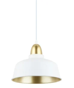 Sale Sklep Kaja Biało-złota, nowoczesna lampa wisząca do kuchni A8063-WH z serii MENSA