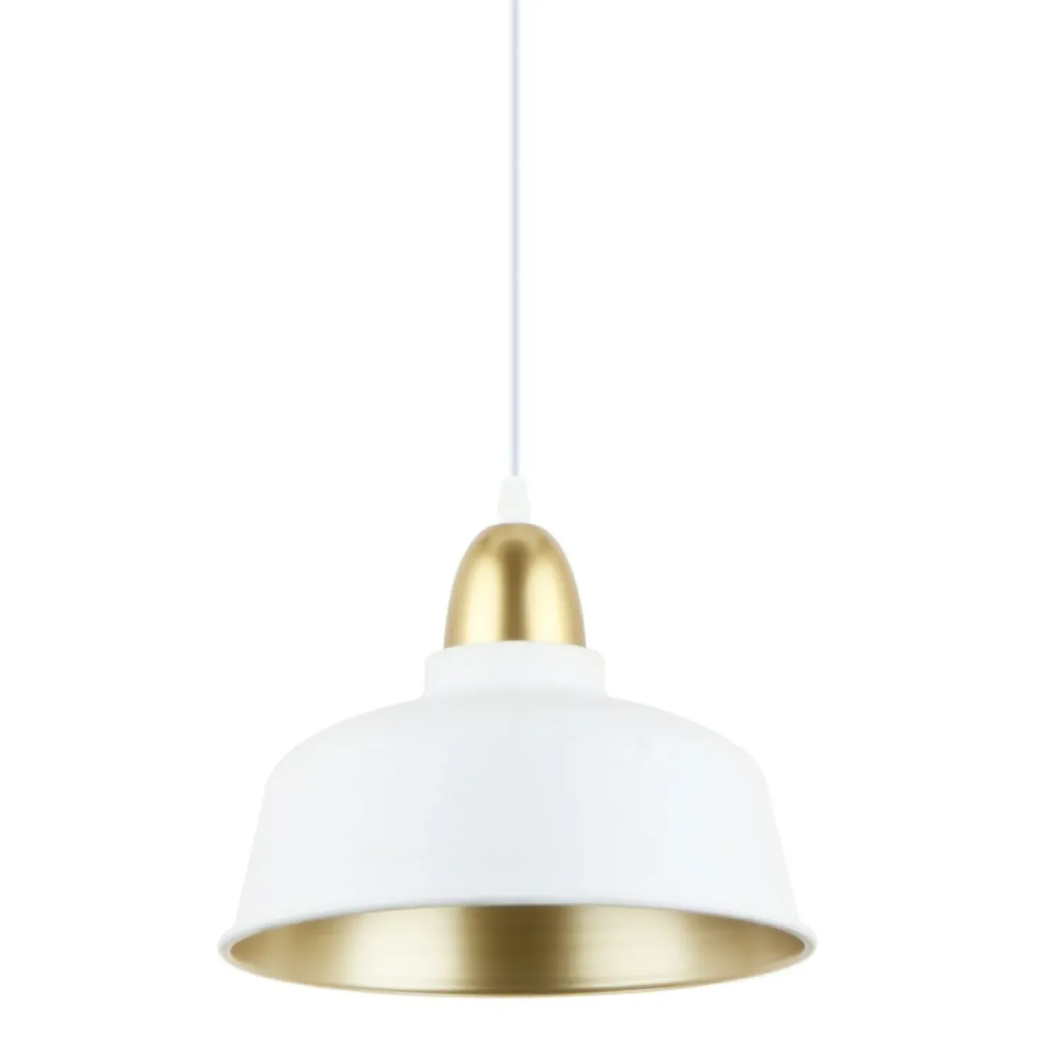 Sale Sklep Kaja Biało-złota, nowoczesna lampa wisząca do kuchni A8063-WH z serii MENSA